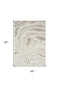 5' X 7' Gold Gray and Ivory Abstract Non Skid Area Rug